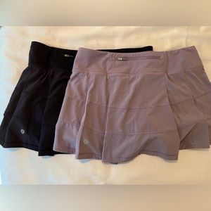 Lululemon pace rival mid-length Tennis Skirts sz 8